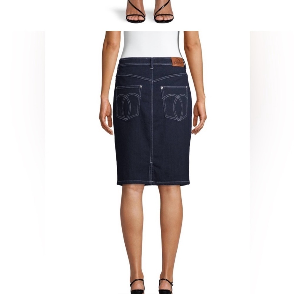 JORDACHE knee length denim skirt sz 31 - Picture 6 of 9